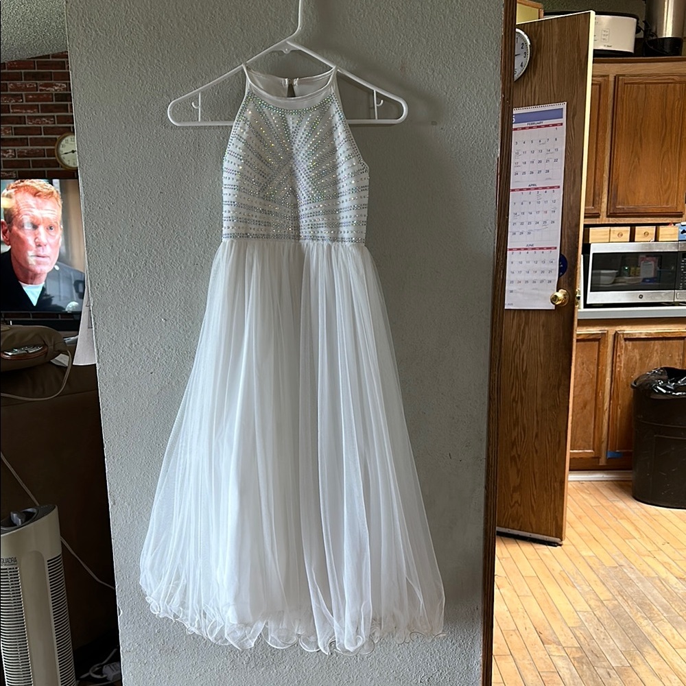 Elegant White Kids Dress